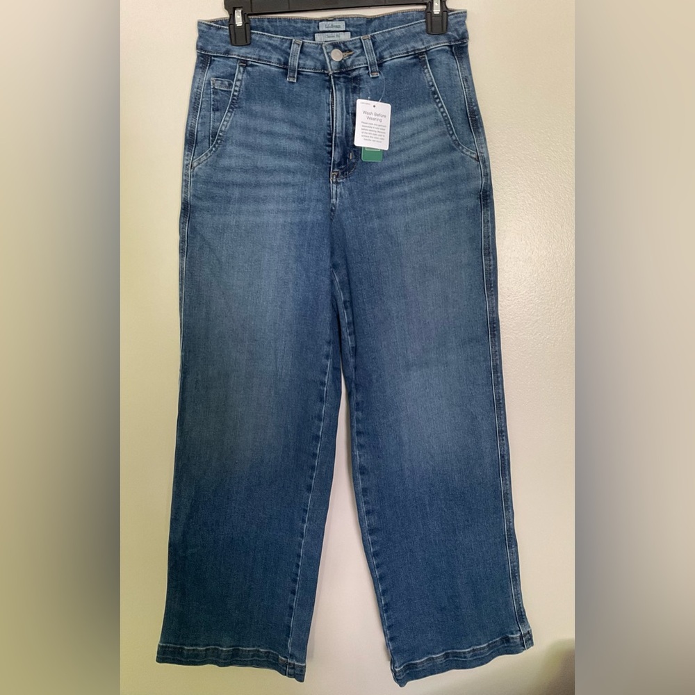 L.L. Bean 207 Vintage High Rise Wide Leg Jeans
